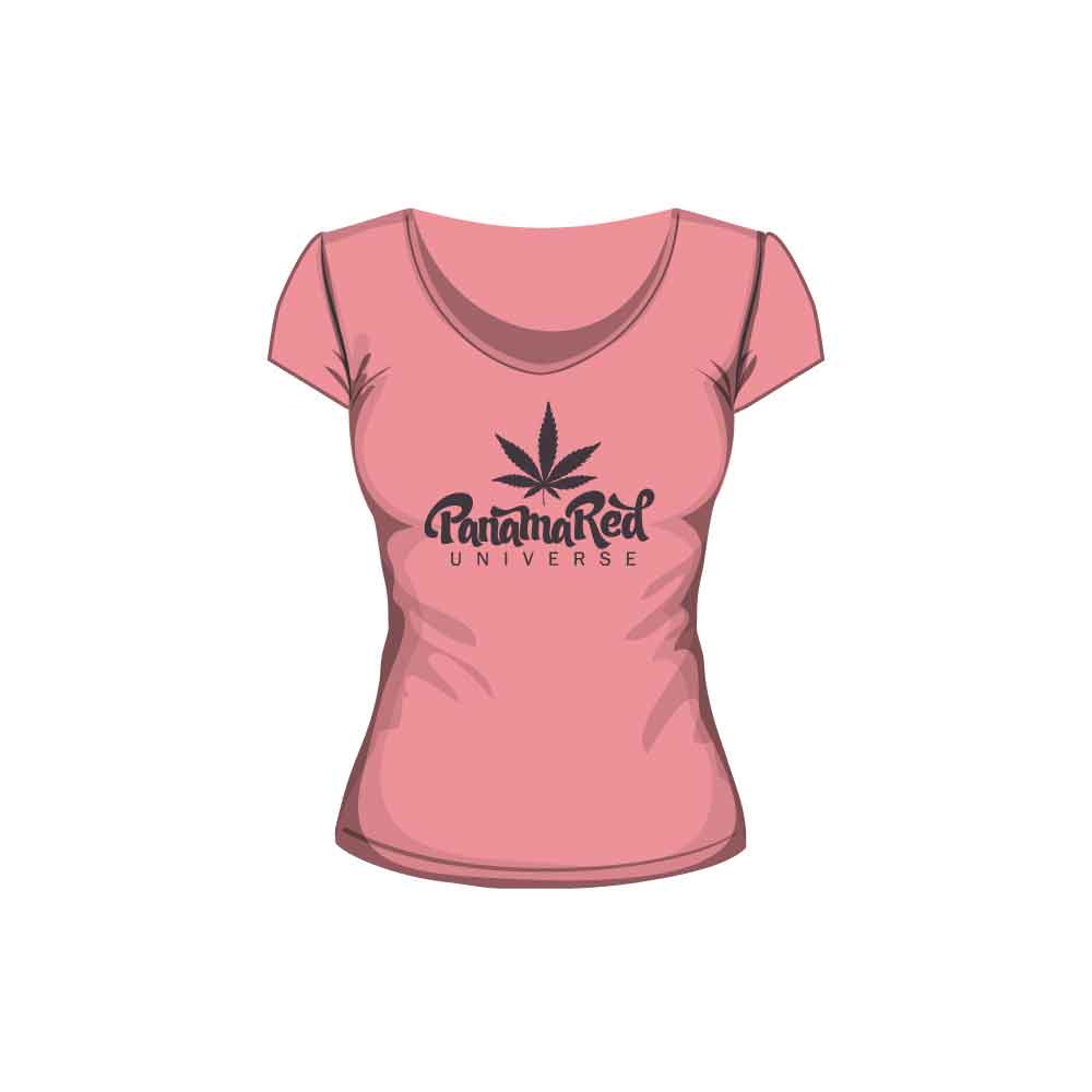 Panama Red Chicks Short Sleeved Pink Tee
