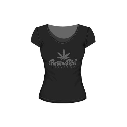 Panama Red Chicks Short Sleeved Black Tee