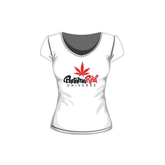 Panama Red Chicks Short Sleeved White Tee