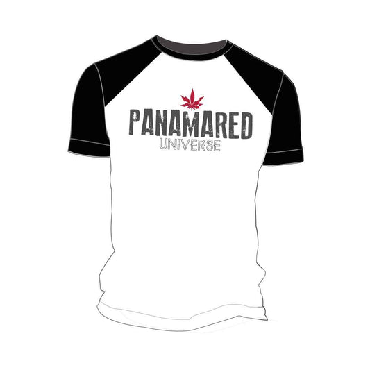 Dudes T-Shirt with Panama Red Universe logo. 