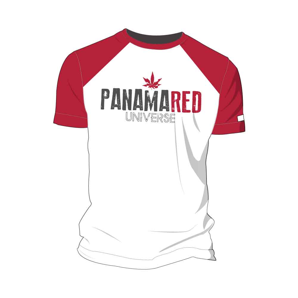 Dudes T-Shirt with Panama Red Universe logo. 