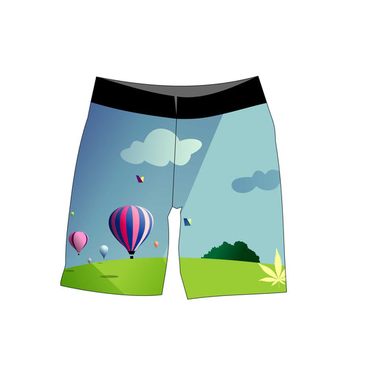 Panama Red Boardshorts - Balloon Landscape